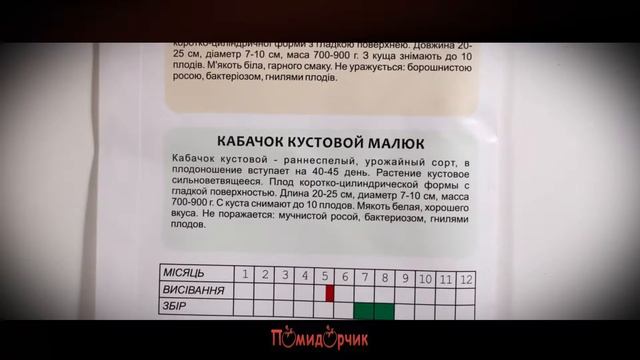 Семена Кабачок кустовой Малыш профпакет - Помидорчик смотреть онлайн