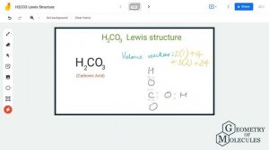 H2CO3 Lewis Structure (Carbonic Acid)