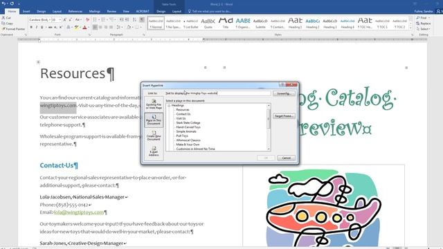 Word Objective 1.2 Practice Tasks