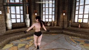 Skyrim SE BHUNP 3BBB body dance test