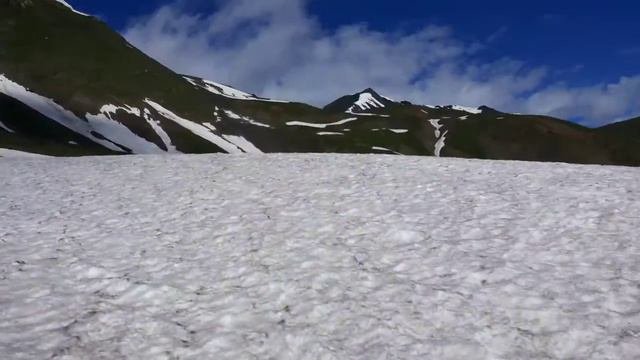 На перевале.