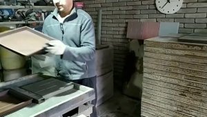 Тротуарная плитка | Изготовление в зимнее время | Распалубка
