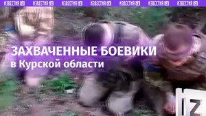 ВСУшники сдались в плен в Курской области: кадры с захваченными боевиками