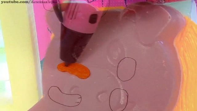 Желейная Лерка делает 3Д РУЧКОЙ КОПАТЫЧ друг для кроша из СМЕШАРИКОВ детское видео смотреть онлайн