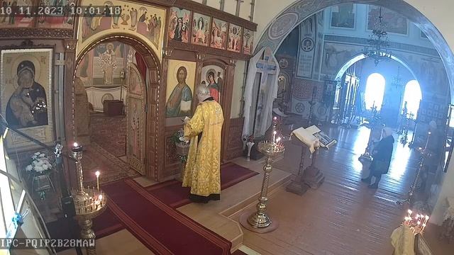 Свт. Димитрия Ростовского. Вмц. Параскевы, нареченной Пятница. Божественная Литургия. смотреть онлайн