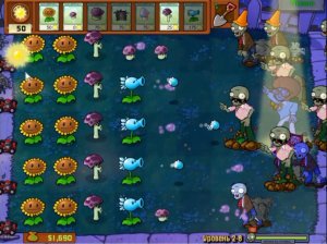 Plants vs Zombies / Adventure 1 Night 8 / Растения против Зомби / Прохождение