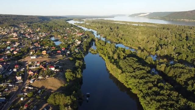 Самара с воздуха. Самарская область, с. Задельное