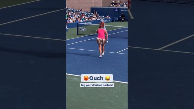 Wow I can't believe she did that! #tennisserve #tennis #tennisdoubles