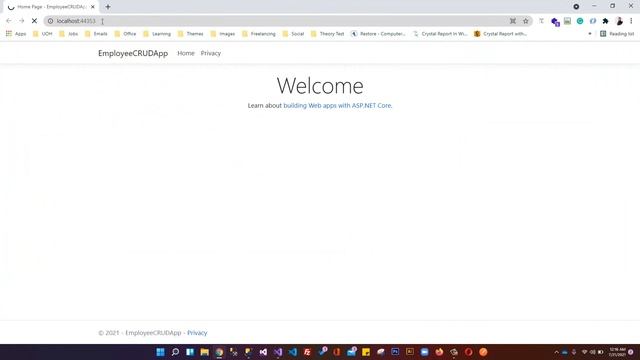 CRUD operations in ASP.NET Core MVC (.NET 5) and SQL database | Insert | Read | Update | Delete