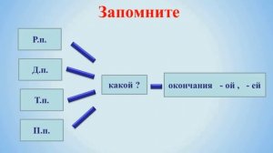 Тема 14. Склонение имён прилагательных женского рода в форме единственного числа