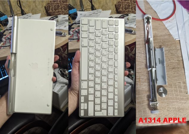 Клавиатура Apple Magic Keyboard 1 (а1314) - после залития / разборка, чистка