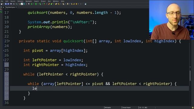 Quicksort Sort Algorithm in Java - Full Tutorial With Source