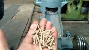 Пресс-гранулятор 150 мм в работе !