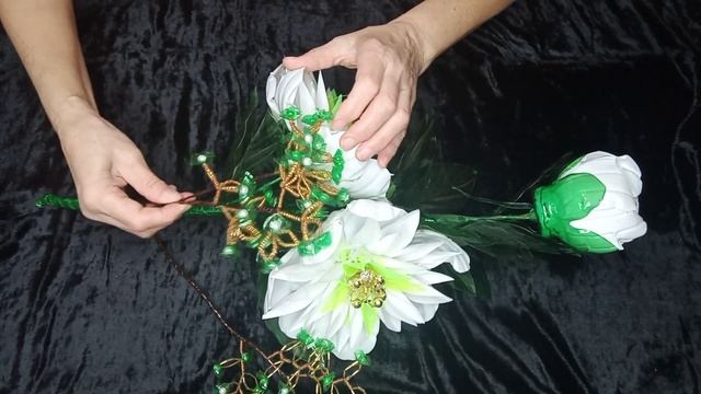 Красивые фантазийные цветы из ПЭТ бутылок ?#ростовыецветы#
