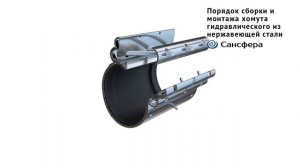 Принцип сборки. Усьановки. Ремонтного хомута. Хомута гидраличпеского Волна. От ГК Сансфера