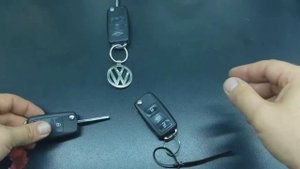 VW Golf 6 plus замена батарейки в ключе.