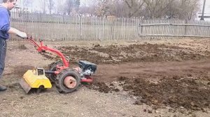 Фрезеровка почвы мотоблоком Беларус-09Н МТЗ фрезой ФР-00010