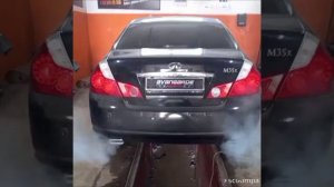 INFINITI M35 X - красивый звук выхлопа
