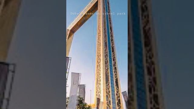 World largest Dubai frame at Zabeel park #dubai #uae #dubaiframe #gold #worldlargest #dubaicity