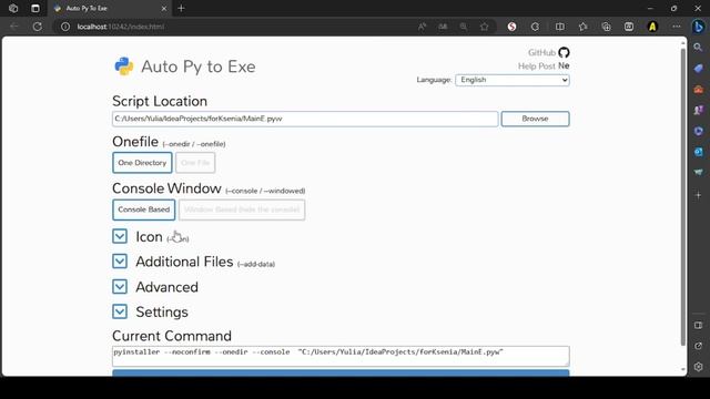 Конвертируем Python в exe за 2 минуты смотреть онлайн