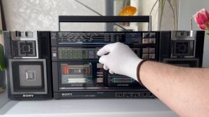 Топовая магнитола SONY CFS-W900 (работа радио и внешнего источника)