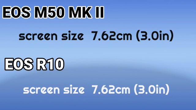Canon EOS M50 MK II vs EOS R10 смотреть онлайн