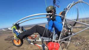 Михей рулит) полет к Монастырь Хмелево.paratrike flights