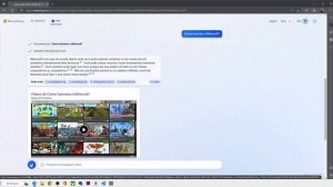 Testei o bing + chat gpt