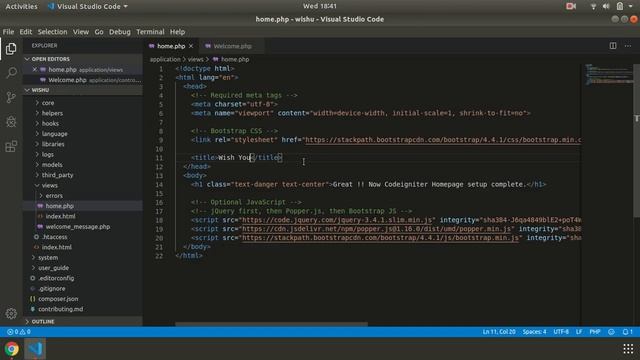Get Started with Codeigniter and Bootstrap: A Step-by-Step Tutorial on Ubuntu