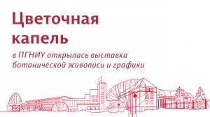 В ПГНИУ открылась выставка ботанической живописи и графики «Цветочная капель»