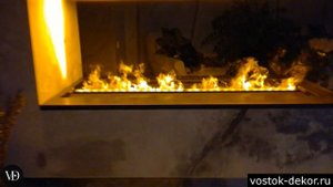 Встраиваемый линейный электрокамин с 3 Д эффектом живого пламени! Dimplex Cassette 1000PS