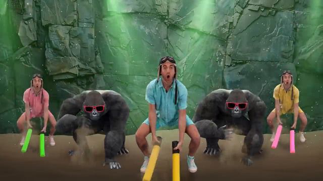'Gorilla Smash!' Drum-Along Dance 🦍🥁 Brain Break - Danny Go! Songs for Kids смотреть онлайн
