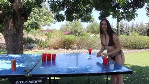 NAUGHTY CUP PONG CHALLENGE *SEXY* | Lauren Alexis