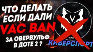 VAC-BAN DOTA 2 КАК СНЯТЬ БАН ??? ЗАБАНИЛИ В ДОТА 2 - ЭТО НЕ КОНЕЦ over+ скинченжер овервульф 2024