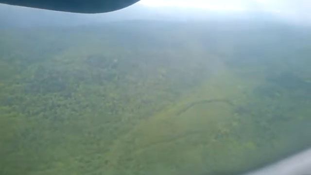 Взлёт Ан-24 Николаевск-на-Амуре, ХабАвиа (старая ВПП) 2014 год