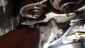 Снятие натяжителя цепи грм мерседес w140 m119