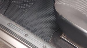 LADA GRANTA FL Резиновые коврики AVTODRIVER с сотами в салон машины как EVA коврики