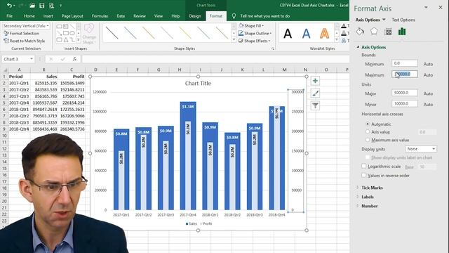 How to Create 2 Axis Chart in Excel