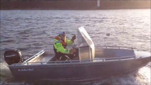 UMS 450 CC + Mercury F30 ELPT Efi test-drive on Tallinn Bay