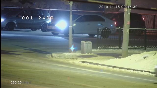 Видеокамера AHD IVM-259-20-4-in-1. 2MP, PTZ, 20X ZOOM, IMX307. Улица, ночь, машины на перекрестке! смотреть онлайн