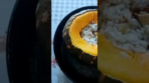 Рис с мясом в тыкве/Рецепт от мамы/Как можно приготовить тыкву?
