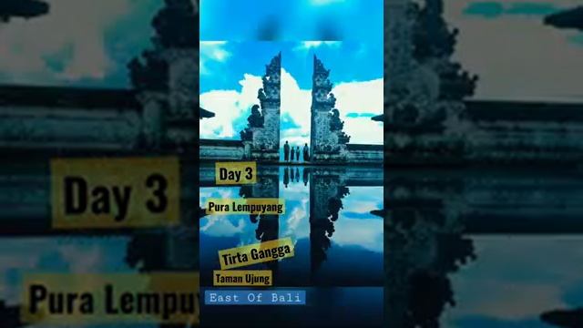 Journey To The East Of Bali ? || Pura Lempuyang, Tirta Gangga, Taman Ujung #shorts #youtubeshorts