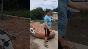 Транцевые колеса... Погрузка лодки на автомобильный прицеп в одиночку