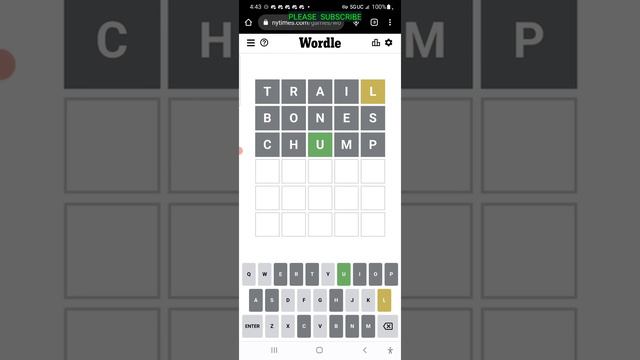 NY TIMES DAILY WORDLE PUZZLE FOR TUESDAY JULY 6TH 124 WIN STREAK смотреть онлайн