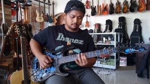 REVIEW Ibanez Jem77P BFP Flower blue KEREEN BANGEET by #dennystunt