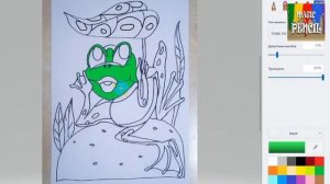 УЧИМСЯ РИСОВАТЬ ЛЯГУШКУ. #Draw_a_frog