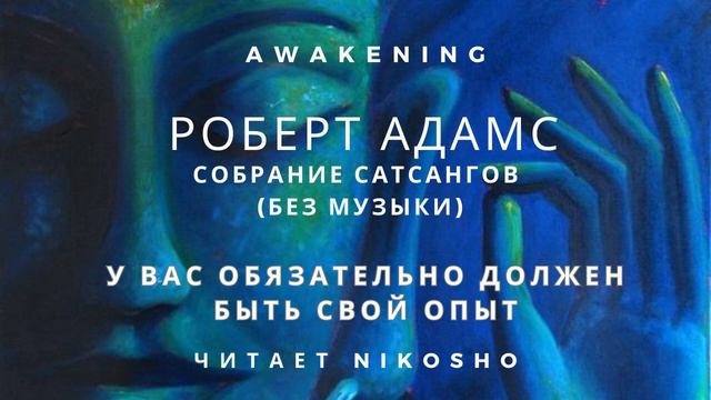 Роберт Адамс - У вас обязательно должен быть свой опыт