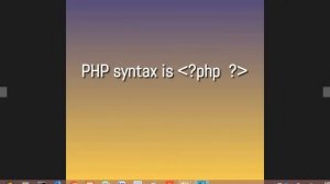 PHP introduction