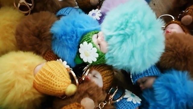 Спящий пупс, брелок-игрушка смотреть онлайн