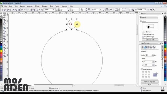 How to Duplicate Objects Coiling With the Same Distance using Transformation Tool - CorelDraw смотреть онлайн